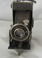 FOTOCAMERA A SOFFIETTO 6X9 OTTURATORE FUNZIONA BENE, PELLE VECCHIA