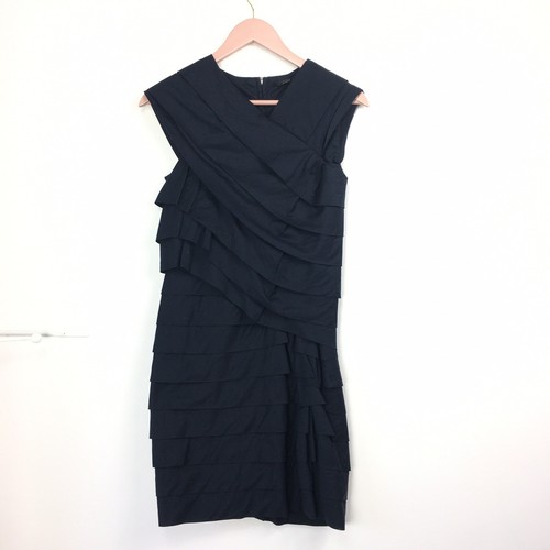 Abito cos con volant - volant, navy