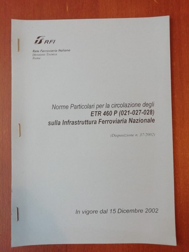 Ferrovie etr 460 norme - 460,
