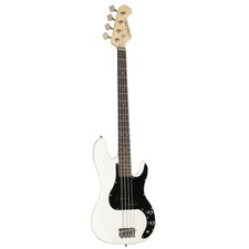 J&D, basso elettrico PB White, principianti, pickup split coil, collo comodo