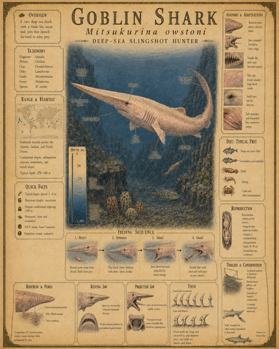 Carta storia naturale - carta, squalo