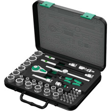 Wera 8100 SB 2 Set Cricchetti Zyklop Speed, Trazione 3/8", Metrico, 43 Pezzi