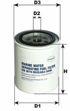 CARTUCCIA RICAMBIO FILTRO PER SEPARATORE DECANTATORE FUORIBORDO MERCURY/YAMAHA