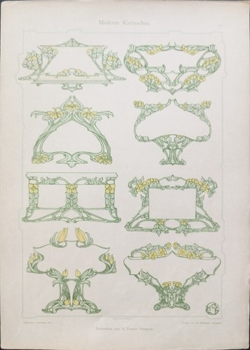 Antica stampa colori - colori, 1900