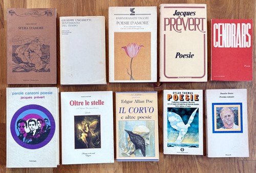 Lotto libri poesia - libri,