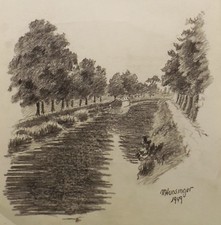 " Canale Fiume Paesaggio Con