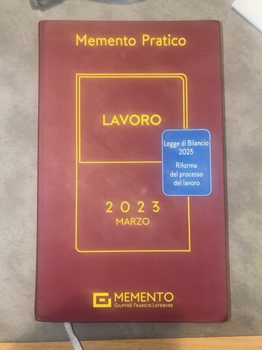 Memento pratico lavoro - memento, di
