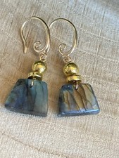 Orecchini Labradorite Placcati