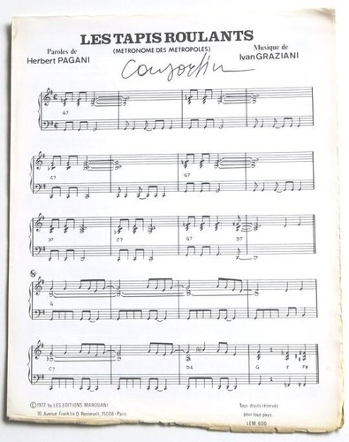 Partition vintage sheet music