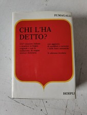 CHI L'HA DETTO ?  G. FUMAGALLI