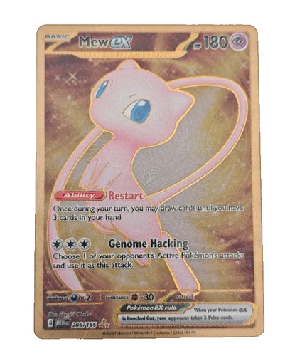Carta pokémon mew - pokémon, ex