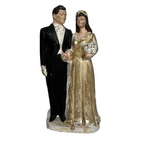 Cake topper matrimonio vintage