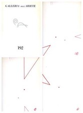 ZORIO, Gilberto. Libro d'artista. Galleria dell'Ariete 1975