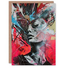 Zef Kultur Modern Konzeptionell Abstrakt Geburtstagskarte