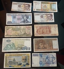 Lotto di 30 banconote italiane e straniere- (7340)