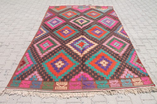 Tappeto kilim tribale 6x9 - tappeto,