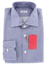 Camicia Elegante Blu Kiton -