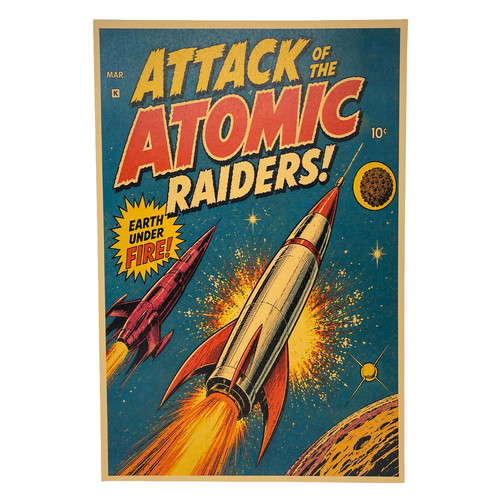 Poster attack the - poster, atomic