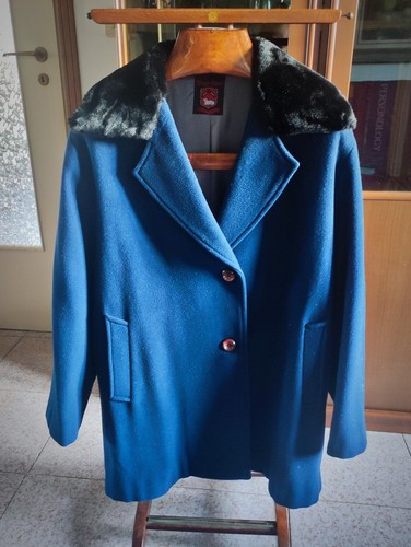 Cappotto donna blu lana - donna,