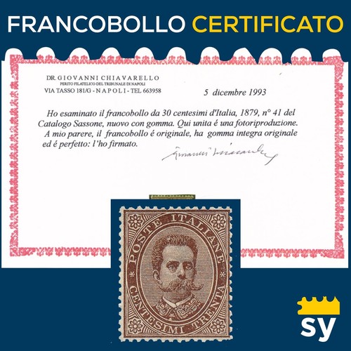 Italia regno 1879 umberto 30 - italia,