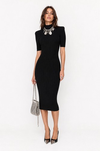 Abito balmain paris nero - abito,