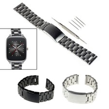 Cinturino orologio metallo acciaio inox per ASUS Zenwatch WI500Q 2a gen 49mm