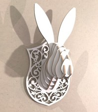 Trofeo testa di lepre coniglio