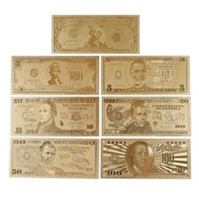 Set banconote colore oro
