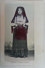CARTOLINA NUORO DORGALI COSTUMI TRADIZIONALI RAGAZZA SARDEGNA PAESAGGISTICA C1