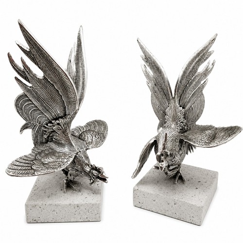 Coppia sculture gamecock gallo - sculture,
