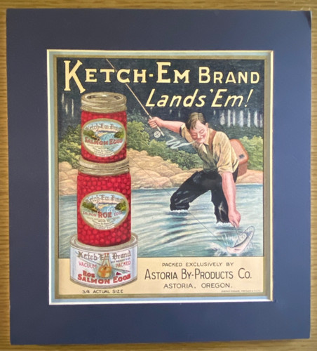 1920s pesca uova salmone - di,