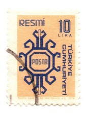 Francobollo 113. Turchia. 10 Resmi. Dalla collezione Bolaffi