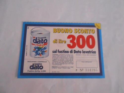 Dato fustino buono - sconto, 300