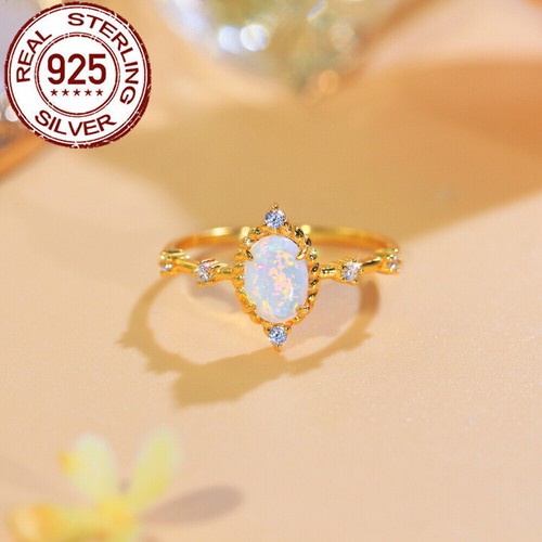 Anello ovale opale - , mistico
