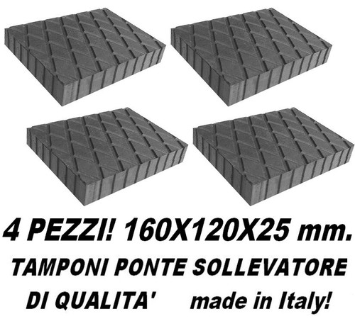 Pezzi tamponi gomma - 4, in