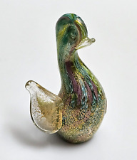 MURANO Art VETRO ARTISTICO art GLASS SCULTURA ANATRA Multicolore da Collezione