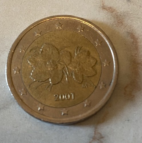 Moneta euro 2001 finlandia - 2,