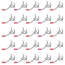 25x Single Pegboard Hooks 50mm