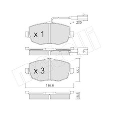 Kit pastiglie freno - , a