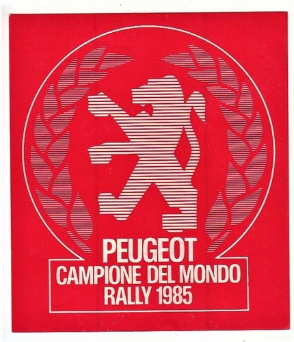 Adesivo peugeot campione - peugeot,
