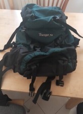 ZAINO TRAK  ESCURSIONE ANDE MODELLO TRANGO 70 VERDE CAPIENZA 70 LITRI POCO USATO
