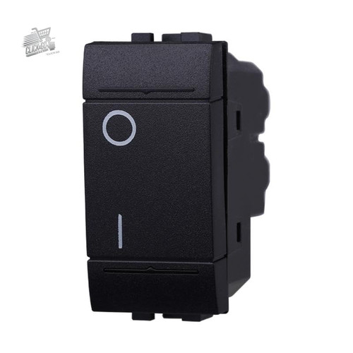 Interruttore bipolare 16a nero - interruttore,