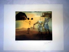 Salvador Dali Litografia off set cm 50x65  firma su lastra con  certificato