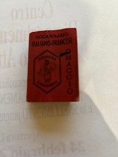 *HH* Mini dizionario vocabolario Magnesia San Pellegrino Italiano Francese1939