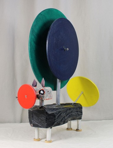 Scultura arte gatto in - b8/,