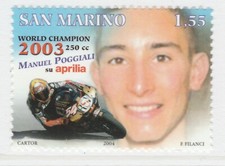 San Marino 2004 Manuale Poggiali 2003 250cc. Moto Campione del Mondo A18P37F998