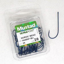 Ami da pesca con occhiello MUSTAD - Ref. 4446NP-BU - Size 2/0 - Pezzi 25 - EF88