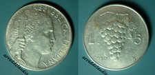 ITALIA 5 LIRE UVA 1950 SPL