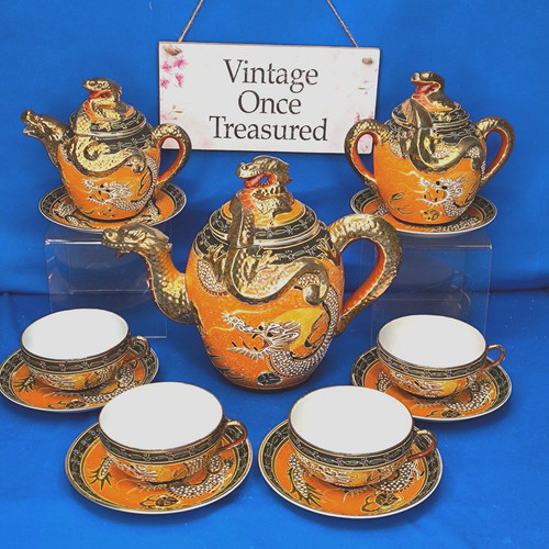Dragonware set tè satsuma - da,