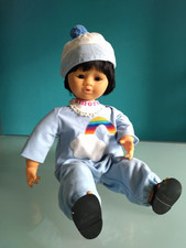 "MIGLIORATI" bambola "Cicciobello" Bimbo Giallo Cinese, anni 70, altezza 50 cm.